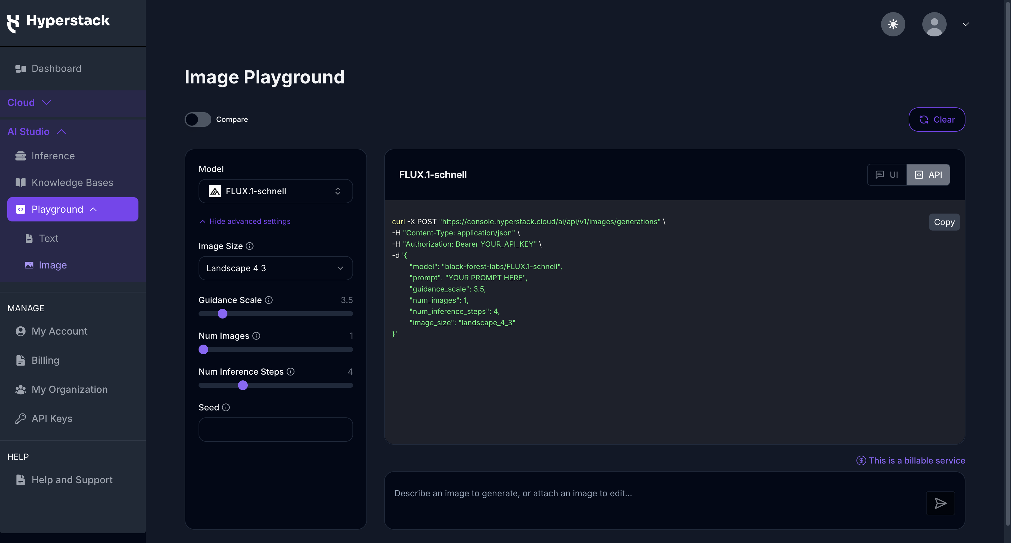 Image Playground - API Mode
