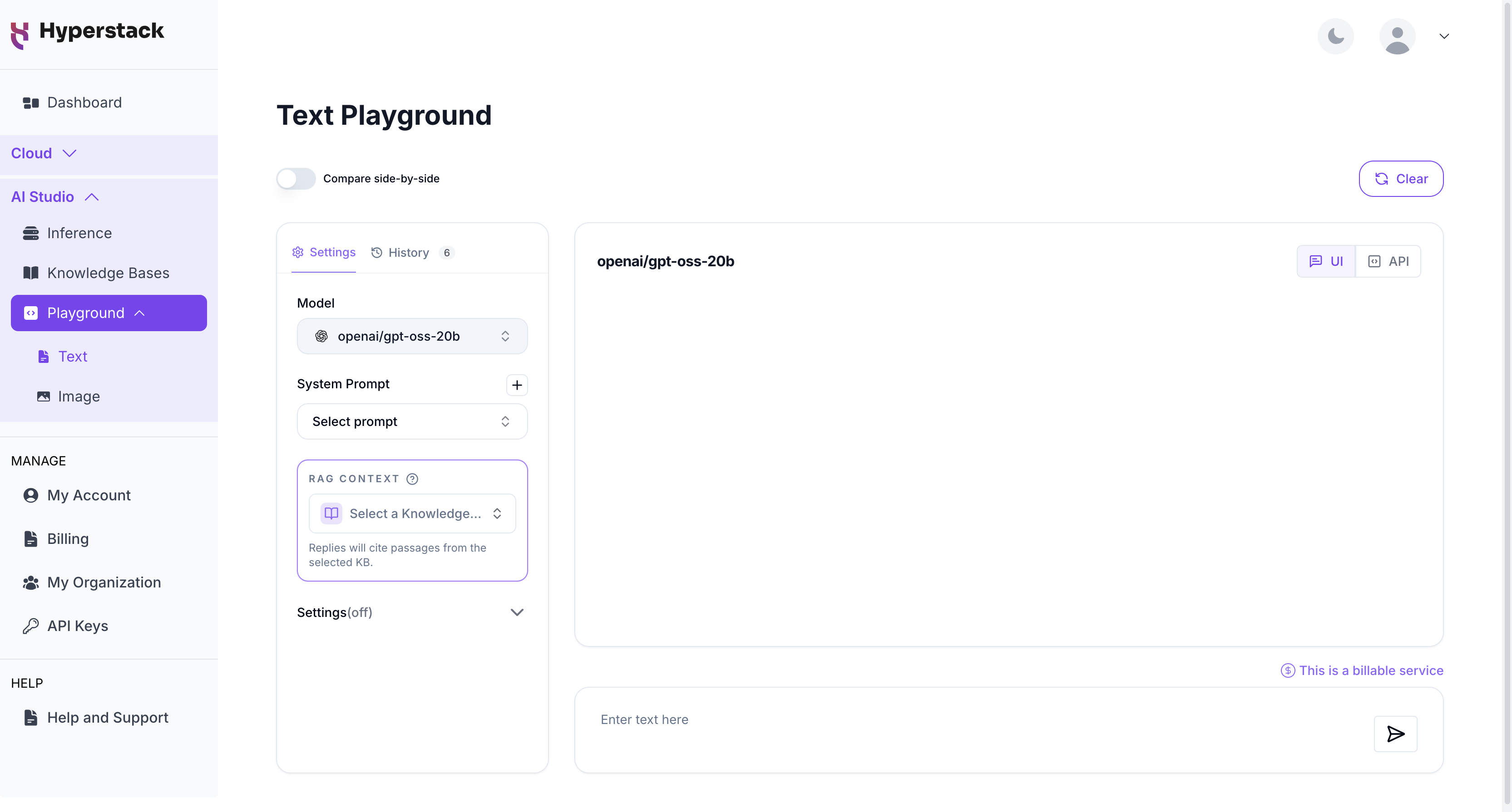 Text Playground - Page